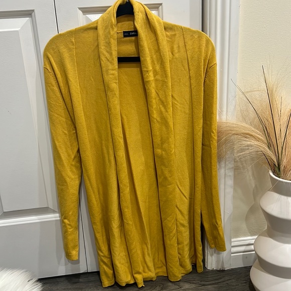 🧡ZARA KNIT Open Cardigan Sweater Belt - Picture 7 of 12